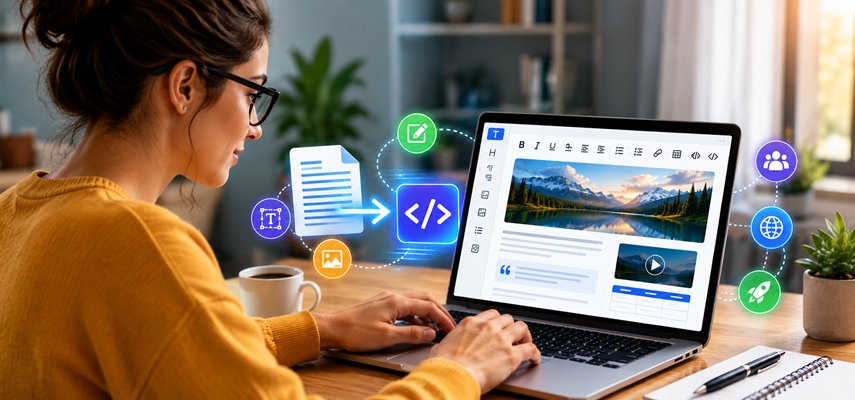 How a Text-to-HTML Editor Speeds Up Content Publishing