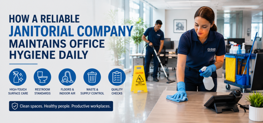 How a Reliable Janitorial Company Maintains Office Hygiene Daily