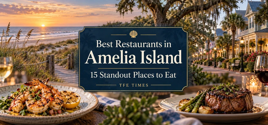 Best Restaurants in Amelia Island, Florida: 15 Standout Places to Eat — illustrative food collage
