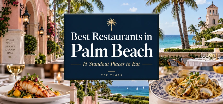 Best Restaurants in Palm Beach, Florida: 15 Standout Places to Eat — illustrative food collage