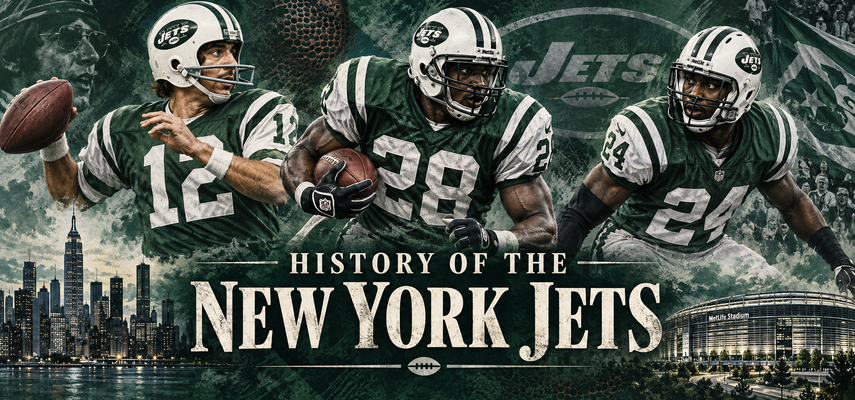 Illustrated history cover for the New York Jets