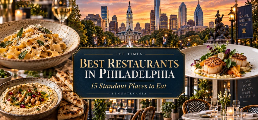 Best Restaurants in Philadelphia: 15 Standout Places to Eat — illustrative editorial food collage